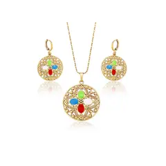 VERAMOREST - Set Aretes Y Collar Multicolor