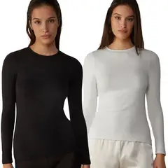 FRIOLENTA - Ropa térmica combo x 2 camiseta térmica negra y blanca