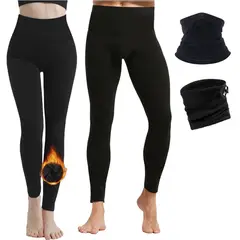 FRIOLENTA - Combo Invierno legging y Cuello Gorro Térmico x2 Hombre Mujer.