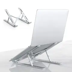 GENERICO - Base Soporte Para Portátil Ergonómica / Reclinable 7 Niveles Blanco