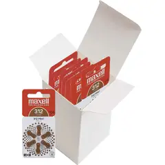 MAXELL - Batería Pila Zinc 312-pr41 Aud Bli X6 Uni Caja X10 Blister