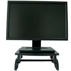 GENERICO - Soporte base eleva monitor 3 posiciones para pc.