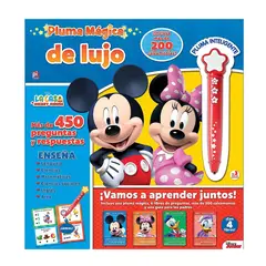 JUGANDO Y EDUCANDO - Libro De Actividades Con Pluma Mágica Mickey Niños Y Niñas