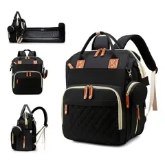 GENERICO - Pañalera Morral Multifuncional Bolsillos Termicos Y Usb