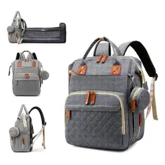 GENERICO - Pañalera Morral Multifuncional Bolsillos Termicos Y Usb