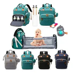 GENERICO - Pañalera Morral Multifuncional Bolsillos Termicos Y Usb