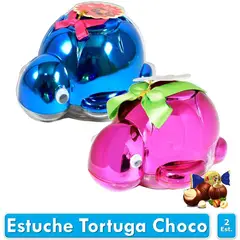 ADRO - Estuche regalo tortuga con chocolates 40gr x2 uds