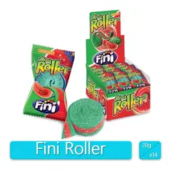 FINI - Gomas cintas dulces roller fizz sandía x 14 uds