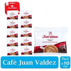 JUAN VALDEZ - Café soluble liofilizado clasico x 10 uds
