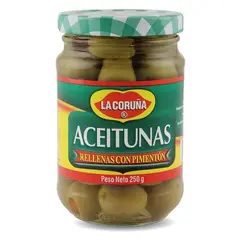 LA CORUÑA - Aceitunas rellenas con pimentón 250gr