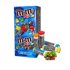 GENERICO - Chocolates M&M Mini Tubo Caja x 24 unidades