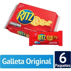 NABISCO - Ritz galletas saladitas tostaditas orig paquete 134grs x6uds