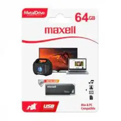 MAXELL - Memoria Usb Metal 64gb