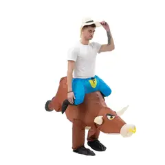 GENERICO - Disfraz Inflable Vaquero De Rodeo Divertido Para Adultos
