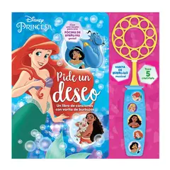 JUGANDO Y EDUCANDO - Libro De Canciones Con Varita De Burbujas Princesas Disney