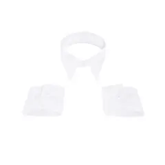 SON DOS - Cuello y puños para cambiarle a tu camisa blanca corbata