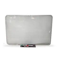 ALFRA - Tablero Borrable De Cristal Alfra, Marco Aluminio 60 X 90 Cm