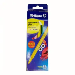 PELIKAN - Plumones Colorella Star X 6 Colores