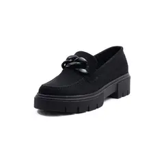 BALLERINA - Mocasines Negros Con Cadena Ballerinas Laura