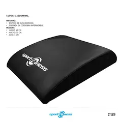 SPORT FITNESS - Soporte Lumbar Para Abdominales Cojín