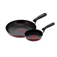 IMUSA - Set COLORS Cacerola 12cm Sartén 20cm Rojo