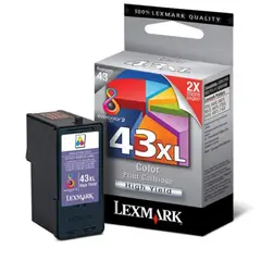 LEXMARK - 43XL 18Y0143 Cartucho de tinta original OEM de alto