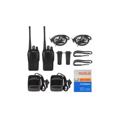 GENERICO - Radio walkie talkie baofeng bf-888s uhf x2 bateria 2800m ah