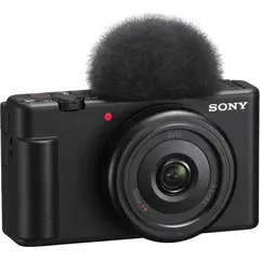 SONY - Cámara zv-1f uhd 4k30p 20,1 mp bionz x videoblogs - negro