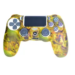 GENERICO - Forro PS4 Silicona Antipolvo Fortnite - Amarillo