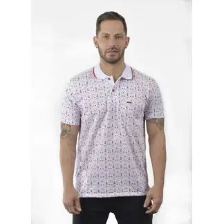 AUDAX - Camiseta tipo polo para hombre estampada