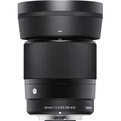 SIGMA - Lente 30 mm f/1.4 dc dn contemporáneo para sony montura e negro