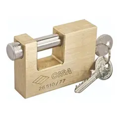 VISALOCK - Candado Seguridad Rectangular Anticizalla Cisaa 77mm