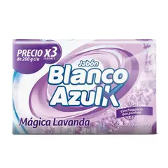 AZUL K - Jabon Blanco x 3 Und x 200g C/U