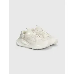 TOMMY HILFIGER - Tenis Deportivas De Piel Y Malla Mujer Blanco