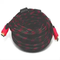 GENERICO - Cable Hdmi 20 Metros Enmallado Punta Dorada Doble Filtro