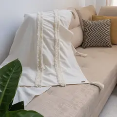 NOSSARENA - Manta hindú beige 140x120mt