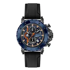 GFORCE - Reloj G-force Original H3959g Crono Calendario Negro Azul + Estuche