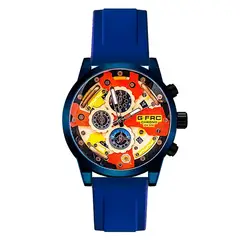 GFORCE - Reloj G-force Original H3788g Crono Calendario Azul + Estuche.