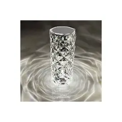 ONE PIXEL - Lámpara Mesa De Noche Cristal Diamante Luz Led