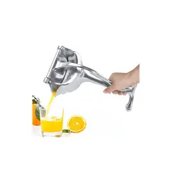 GENERICO - Exprimidor de cítricos manual en acero inoxidable