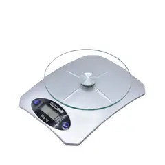 TEZZIO - Gramera Digital Base de Vidrio