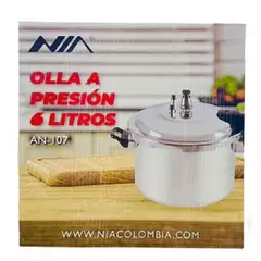 GENERICO - Olla A Presion Nia 6 Litros Pitadora