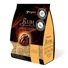 VERGANI - Bombones de chocolate puro con crema de ron 130 gr
