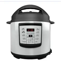BLACK+DECKER - Olla a presión electrica multifuncional 5.7 litros acero Black Decker