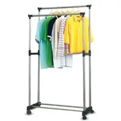ONE PIXEL - Tendedero De Ropa Doble Organizador Metálico Perchero