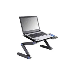 GENERICO - Mesa plegable portátil 2 ventiladores ajustable es