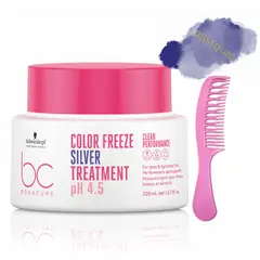 SCHWARZKOPF - Tratamiento Bonacure Color Freeze silver rubio o canas Color 200 ml