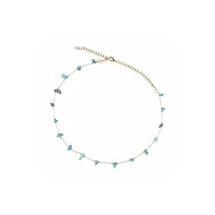 MARIA RESTREPO ENIGMA - Collar enigma choker turquesa