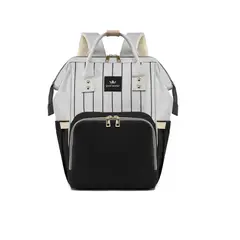 KIDSHOP - Pañalera Tipo Morral Multiusos Para Bebe Ref Negro 2037