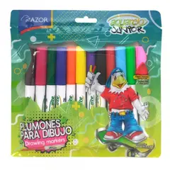 AZOR - Plumones acuarelo junior x12